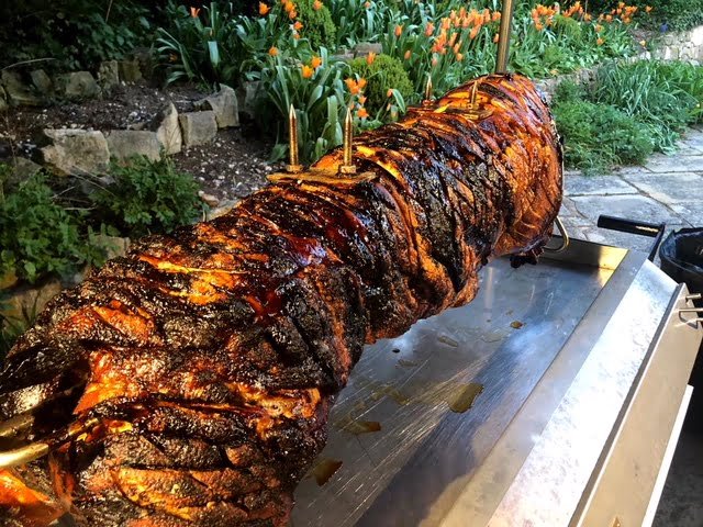 Spit Roasted Irish Hog served with Crispy Crackling Spit Roasted Irish Hog served with Crispy Crackling
